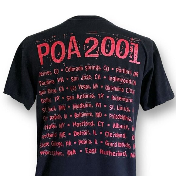 Vintage Slipknot Mens 2001 Tour T-Shirt Sz Large System Of A Down POA Rammstein - Picture 8 of 13